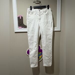 Madewell Women's Ankle‎ Jeans in Crisp White